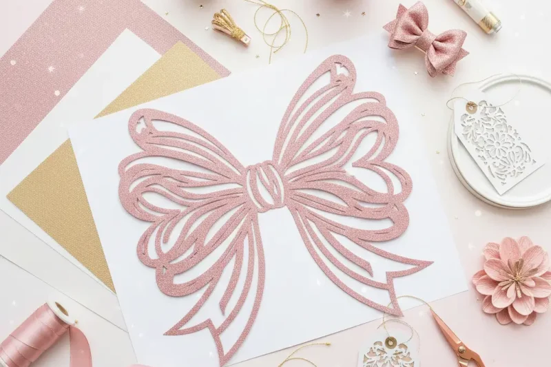 Free Flowy Bow SVG for Cricut | Hair & Simple Bow SVG Download