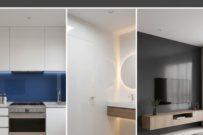 Back Painted Glass–Stylish & Modern Interior Solutions