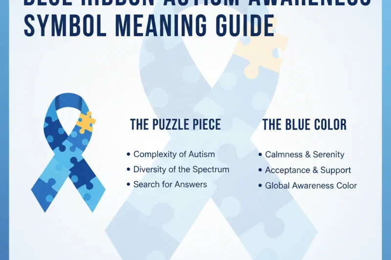 Blue Ribbon Autism Awareness Symbol Meaning Guide