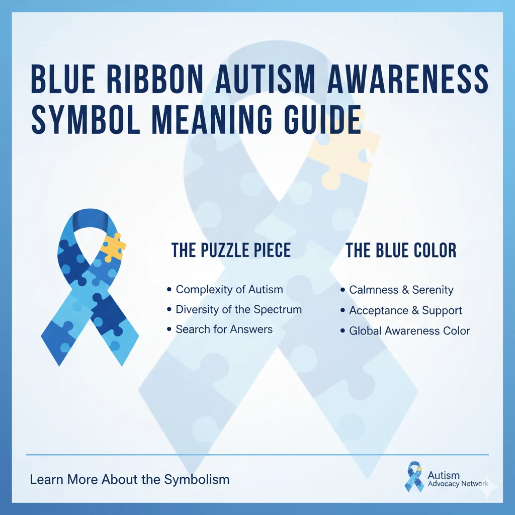 Blue Ribbon Autism Awareness Symbol Meaning Guide