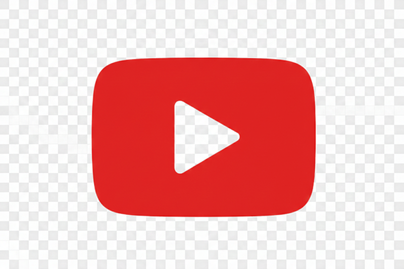 YouTube Logo PNG 4K Black Transparent HD Download