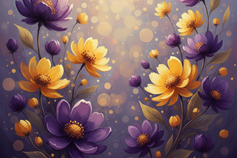 Purple and Yellow Flowers – Names, Meanings & Bouquets