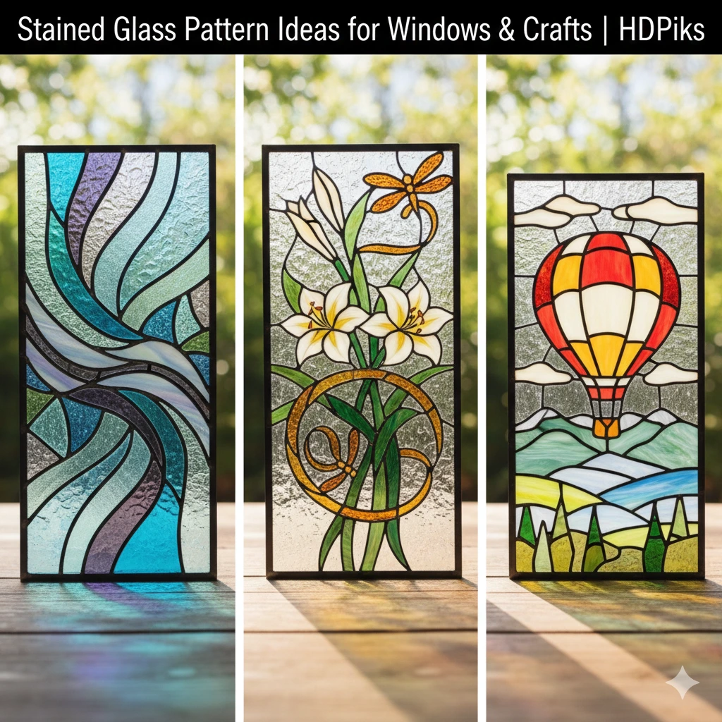 Stained Glass Pattern Ideas for Windows & Crafts | HDPiks